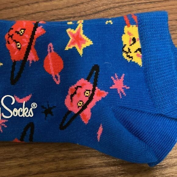 Happy Socks NEW 2 Pair. Knee sock and low sock. Fun Patterns US W 10-12.5. - Picture 4 of 6
